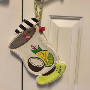 Betsey Johnson Pina Colada wristlet